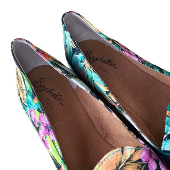 Seychelles Women's Browse Ballet Flat In Tropical Print Size 8.5 - Picture 5 of 5